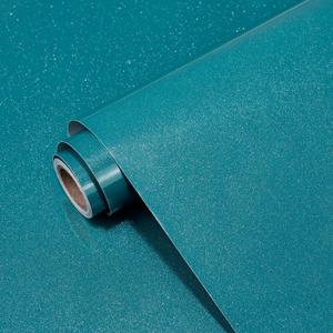 Teal Blue Glossy Contact Paper for Countertops 23.6"x118" Glossy Colorful Shiny Peel and Stick Wallpaper Waterproof Self Adhesive DIY Wall Paper for Kitchen Cabinet Table