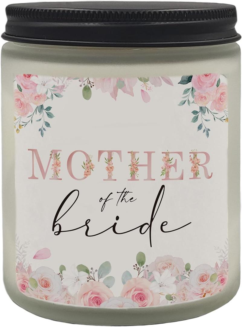 Mother of The Bride Gifts - Lavender Scented Jar Candles for Wedding