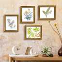 BESCRCL 8x10 Picture Frame Gold with Real Glass, Ornate Vintage 8 x 10 Photo Frames for Wall and Tabletop Display, Set of 4
