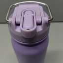 BOTTLE BOTTLE 24oz Insulated Water Bottle Stainless Steel Sport Water Bottle with Straw and Adjustable Lid Daily Pill Organizer (purple)