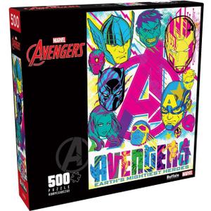 Buffalo Games - Marvel - Earth's Mightiest Heroes - 500 Piece Jigsaw Puzzle for Adults -Challenging Puzzle Perfect for Game Nights - Finished Size is 21.25 x 15.00