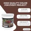 Akona Concrete & Mortar Color - Pigment Powder, Color & Dye Concrete, Ready to Use, Add to Mix, Synthetic Iron Oxide (10 Ounce, Brown, 1)