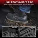 LASFIT Floor Mats for Nissan Rogue 2014-2020 (Not Fit Rogue Sport or Select), All Weather TPE Custom Fit Durable Floor Liners for Rogue S/SV/SL 2020 2019 2018 2017-2014 1st & 2nd Row Car Mats