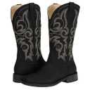 SheSole Cowgirl Boots for Women Square Toe Mid Calf Embroidered Fashion Western Cowboy Boots 36/6
