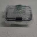 Rubbermaid Brilliance Food Storage Containers with Lids, Airtight, for Lunch, Meal Prep, and Leftovers, Set of 3 with Removable Trays | Large 9.6 Cup Container