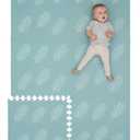 Childlike Behavior Baby Play Mat - Extra Large, Non-Toxic Foam Play Mat with Soft Interlocking Floor Tiles 72x48 Inches - Baby Floor Mat for Infants, Toddlers and Kids (Leaves)