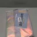 Iridescent Clear Beach Bag for Women, Large Pool Tote Cruise Vacation Essentials - Waterproof, Zipper Closure (Large - Iridesent Purple)