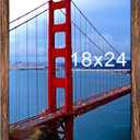 18x24 Poster Frame, Picture Frames for Wall, Single, Brown