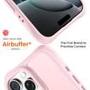 ORNARTO Magnetic for iPhone 16 Pro Case, Compatible with MagSafe, 20FT Military-Grade Drop Protection, Slim Matte Translucent Anti-Fingerprint Shockproof Case for iPhone 16 Pro 6.3", Chalk Pink
