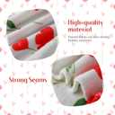 Valentine's Day Heart Flowers Throw Blanket 50"x60" Soft Warm Plush Flannel Decorative Blanket for Living Room Couch Bedroom Bed, Romantic Gift for Mom Wife Girlfriend