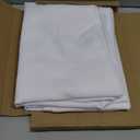 sancua 2 Pack White Tablecloth 60 x 102 Inch, Rectangle 6 Feet Table Cloth - Stain and Wrinkle Resistant Washable Polyester Table Cover for Dining Tables, Buffet Parties and Camping