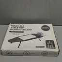 Metal Mesh Panel Tabletop Ironing Board | Foldable Iron Board | Heavy Duty Small Iron Board with Heat Resistant Cover and 100% Cotton 8mm Thicken Pad | 31.5"x11.8"x6.2" (Black/Grey)