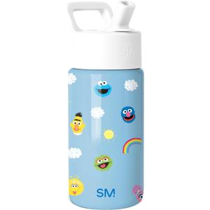 Simple Modern Kids Summit Water Bottle with Straw Lid | Sesame Street 14oz Stainless Steel Cup Insulated Tumbler for Toddlers, School | Sesame Street Pals
