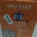 Crock-Pot 3-Quart Manual Slow Cooker, Serves 3+ People, Great for Small Meals, Dips, & Sides; Removable Stoneware is Oven & Dishwasher-Safe, Stainless Steel