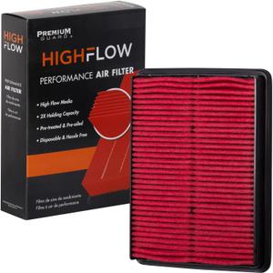 HIGHFLOW High Performance, Pre-Oiled Disposable Engine Air Filter PA6320X | Fits 2013-2016 Hyundai Santa Fe Sport, 2013-2018 Santa Fe, 2014-2015 Kia Sorento, 2013-2019 Hyundai Santa Fe XL