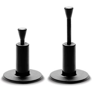 Fiberbuilt Golf Adjustable Golf Tee; Premium Driving Range Mat Golf Tees; Great for Hitting Balls into a Practice Net or Simulator, Polymer - 2 Pack Black