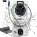 KUREIDA Hydration Bladder 2L-3L,Leak Proof Water Reservoir,BPA Free,Wide Opening, Military Water Bladder Combined with Hydration Backpacks for Biking Hiking Running Camping Climbing, White