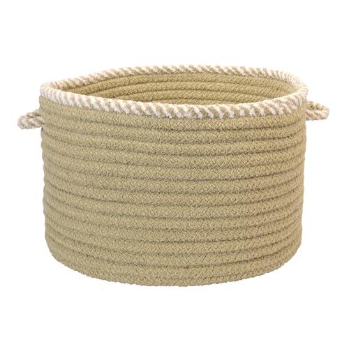 Whispering Woven Basket - Sprout Green 16" x 16" x 12"