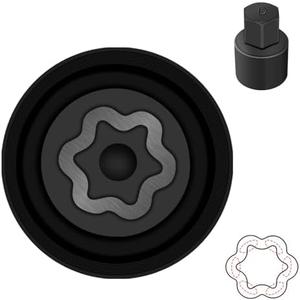 JEUCLEL D-Wheel Locking Nut Key Compatible with Toyota Models, Lexus, Tacoma, Wheel Lock Nut Socket Adapter, Anti-Theft Lug Removal Tool, Socket Remover Hand Repair Tool