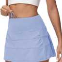 Women's Tennis Skirts High Waisted Athletic Golf Skorts with Pockets Skirts for Women Casual Workout Built-in Shorts