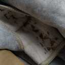 kakania 10x12 Washable Area Rug: Non Slip Soft Thin Carpet, Boho Geometric Modern Decor, Easy Clean Indoor Floor Large Rugs for Living Room Bedroom Kids Dorm Office Dining - Brown