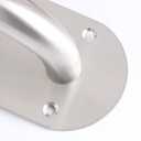 2-Piece Set of 8-inch Stainless Steel Sliding Door Handles, Garage Door/fire Door/Warehouse Door Handles with Installation Screws (Oval Silver, 200x65mm)