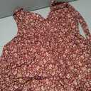 HUHOT Burgundy Floral Tropical Outfits Vestidos Casuales Para Mujer Ladies with Pockets Jumpsuits Boho Summer Dressy Beach Resort Wear Vacation Sexy Cruise Dress Romper, XL