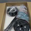 Small Ceiling Fans with Lights - 42 Inch Flush Mount Ceiling Fans with Lights and Remote, Low Profile Ceiling Fan with 5 Reversible Blades, 6 Speeds, Black Ceiling Fan for Bedroom Kitchen