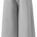 Girls Wide Leg Sweatpants Straight Leg Jogger Sweatpants Kids High Waist Baggy Loose Pants with Drawstring (5-6 Years, Light Grey 2)