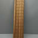 No Drill No Tools Bamboo Roman Shades, Cordless Light Filtering Window Blinds with Valance, Natural Woven Wood Shades for Living Room Dining Room, Brown, 35" W x 48" H