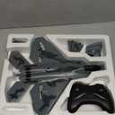 HAWK'S WORK 2 CH RC Airplane, F-22 Plane Ready to Fly, 2.4GHz Remote Control, Easy to Fly RC Glider for Kids & Beginners