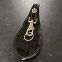 Hi High Gloss Police Duty Belt Keyring Key Ring Holder with Nickel Snap and Flap