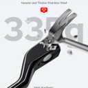 Benlari Heel Toe Shifter Pegs, 304 Stainless Steel Shifter Lever Pegs Fit for Harley Touring Street Glide Road Glide Road King Electra Glide 1988-2024, FL Softail 1986-2017, Trike 2008-2024, Black