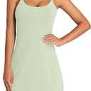 OVRUNS Women's Tennis Dress Built-in Bra & Shorts Exercise Workout Golf Athletic Dress with Pockets (XXL)