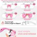 Magnifying Glass with Light, 1.5X-5.0X Magnifying Glasses, Rechargeable Magnifier Headset with Light, Head Magnifier with 4 Detachable Lenses, Magnify Glasses for Close Work Crafts Jewelry