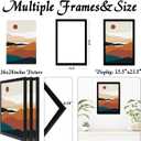 Black 16x24 Picture Frame Set of 3, High Transparent Frame for 16 By 24 Photo Collage Canvas Poster Size Wall Mount and Tabletop Horizontally Vertically (Black, 16 x 24 inches)