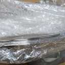 4 Pack Round Silver Mirror Decorative Trays 16" Diameter Stainless Steel