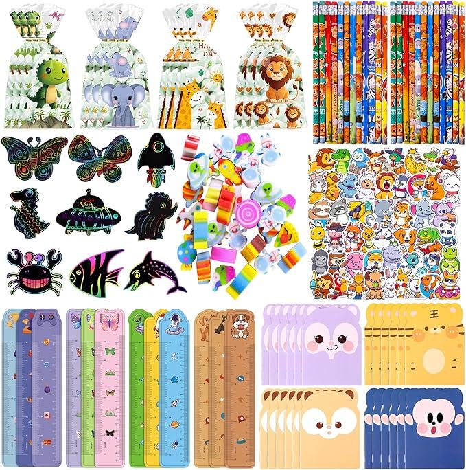 JALEBRO 24Pack Stationery Party Favors for Kids, Stationery Birthday Goodie Bags Classroom Gifts for Students, End of Year Student Gifts,Birthday Goodie Bag Stuffers Gifts Rewards Prizes