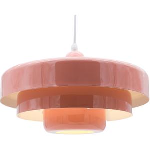 Pink Pendant Light Mid Century Pendant Lamp Nordic Pendant Lighting Fixture Hanging Ceiling Light 3-Layer Shade Design for Kitchen Island Dining Table Bedroom