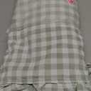 ZJDECOR Sage Green White Buffalo Plaid Ruffle Curtains 95 Inches Long,Woven Crinkled Not-See-Through Sheer Drapes,Shabby Chic Window Treatment for Bedroom Living Room,Rod Pocket,40" Wx95 L,Pack of 2