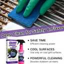 Cleaner&Degrcaser Smoky Stains,Fast-Acting Grill Cleaner Spray,120ml Fast Acting Grill Degreaser Spray for Outdoor Grills,Heavy Duty BBQ Degreaser for Burnt Food & Stubborn Grease. (1)
