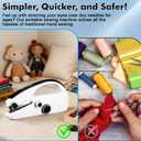 Handheld Sewing Machine, Portable Mini Sewing Machine for Beginners Adults, Easy to Use & Quick Home Clothing Repair Tools, Suitable for Sewing Fabrics, Clothes, Curtains, Family Travel, DIY QQ1