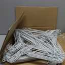 150 Pack Wire Hangers 15.9 Inch 13 Guage Wire Metal Dry Cleaner Hangers Bulk Thin Space Saving Suit Holder for Coats, Shirts, Suits, Pants, Skirts (Black)