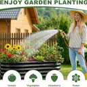 AHEONLAR 2 Pack 422ft Galvanized Raised Garden Bed Outdoor, Oval Sturdy and Durable Planter Boxes for Vegetables, Fruits, Flowers and Plants, Easy Assembly, Grey