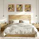 RLTXBUK 3 Pack Vintage Floral Diamond Art Kits, Cottagecore Wildflower Botanical Gem Diamond Painting Art Kits for Adults Beginners, Cottagecore Room Decor 9.8x11.8 Inch