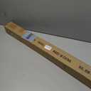 Double Curtain Rod 36 to 72 Inches, Adjustable Double Drapery Rod with Round & Barrel Finials, Window Treatment Decorative Curtain Rod, 1-Inch Front and 5/8 Inch Back Telescoping Curtain Rod White