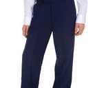 Calvin Klein Boys Flat Front Suit Dress Pant, Infinite Blue, 14 Husky