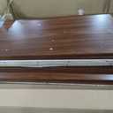 YITAHOME Farmhouse Coffee Table with Storage, Coffee Tables for Living Room Rustic Wood Cocktail Table, Square Coffee Table for Living Meeting Room with Half Open Storage Compartment, Walnut