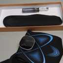 Ab Stimulator Muscle Toner, Abs Stimulator Abdominal Massage Belt with Heating for Lose Belly Fat & Cellulite Melting & Stomach Smooth & Firming, Lower Back Massager for Pain Relief Women Men Gifts (Black)