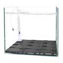 BaoZqua Undergravel Filter System for 10 Gallon Fish Tank, Air-Driven Biofiltration Aquarium Filter Kit with 12 Modular Plates & Adjustable Lift Tube, Cut-to-Fit Under Gravel System for Clear Water